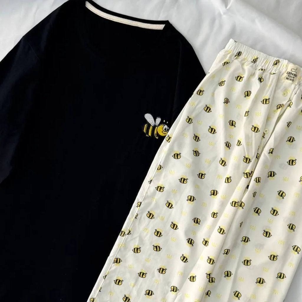 خرید آنلاین ست راحتی لباس راحتی تیشرت لانگ و شلوار بگ زنانه