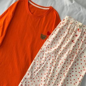 قیمت ست راحتی لباس راحتی تیشرت لانگ و شلوار بگ زنانه