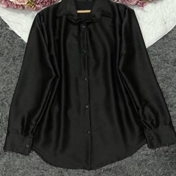 شومیز مانتویی ساتن