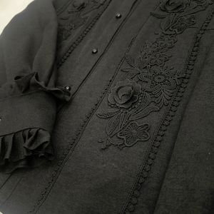 فروش اینترنتی شومیز مشکی زنانه مجلسی