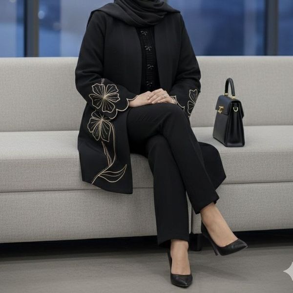 مانتو مجلسی گلدوزی مدل ویان 2