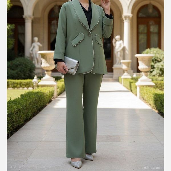 کت شلوار کریستال دوزی آریسا