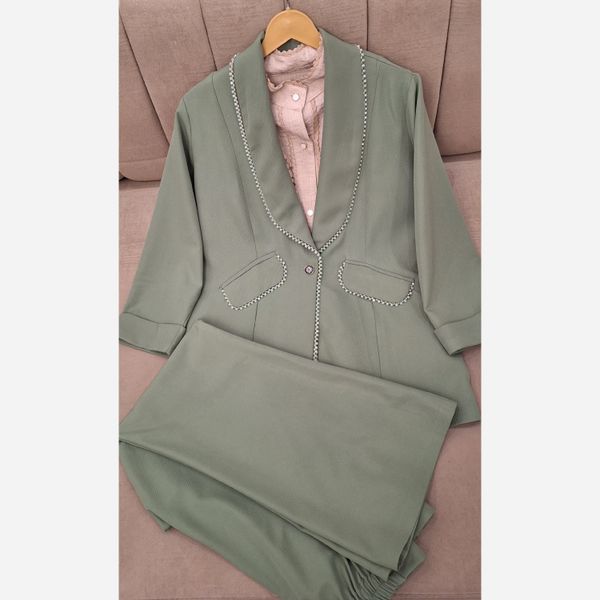 کت شلوار کریستال دوزی آریسا