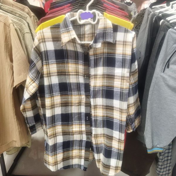 شومیز یا تونیک جلو دکمه کشمیر shl6ry