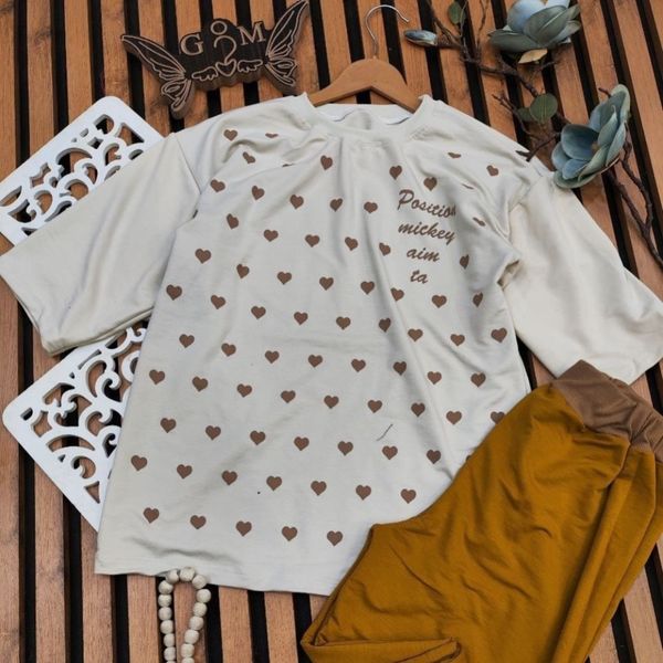 تیشرت شلوار قلبی