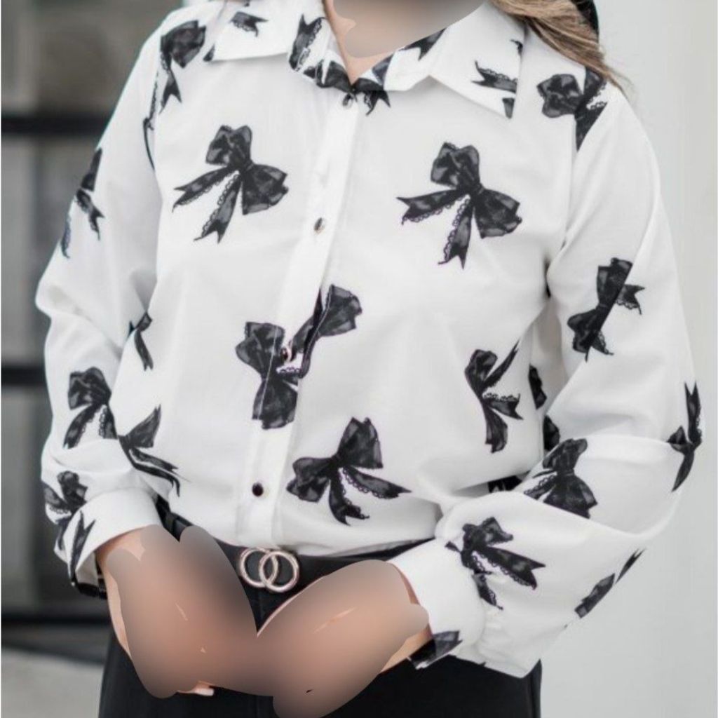 خرید انلاین بلوز بوگاتی طرح پاپیون