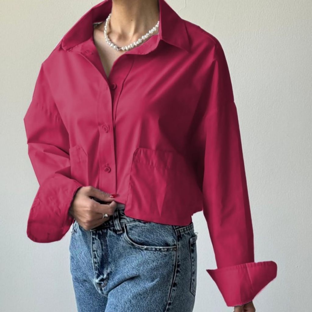 خرید آنلاین شومیز کراپ زنانه مدل جیپ پاکتی