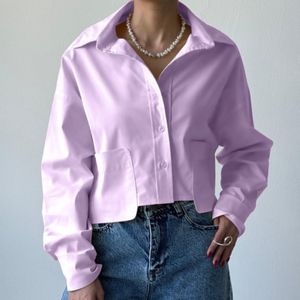 خرید انلاین شومیز کراپ زنانه مدل جیپ پاکتی