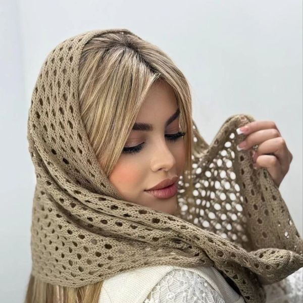 شال رینگی قلاب بافی