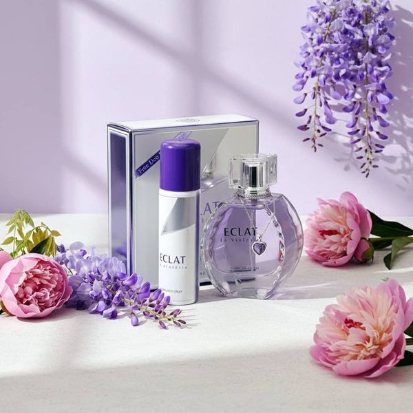 عطر اصل امارات زنانه لانوین اکلت د آرپج فراگرنس ورد بهمراه اسپری رایگان