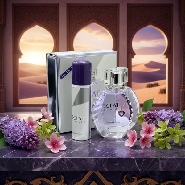 عطر اصل امارات زنانه لانوین اکلت د آرپج فراگرنس ورد بهمراه اسپری رایگان