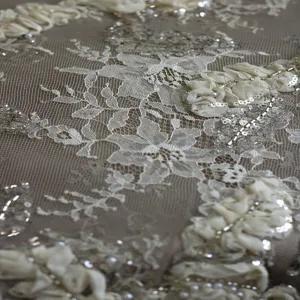 خرید اینترنتی قیمت پارچه دانتل فرانسه طرحدار 1234