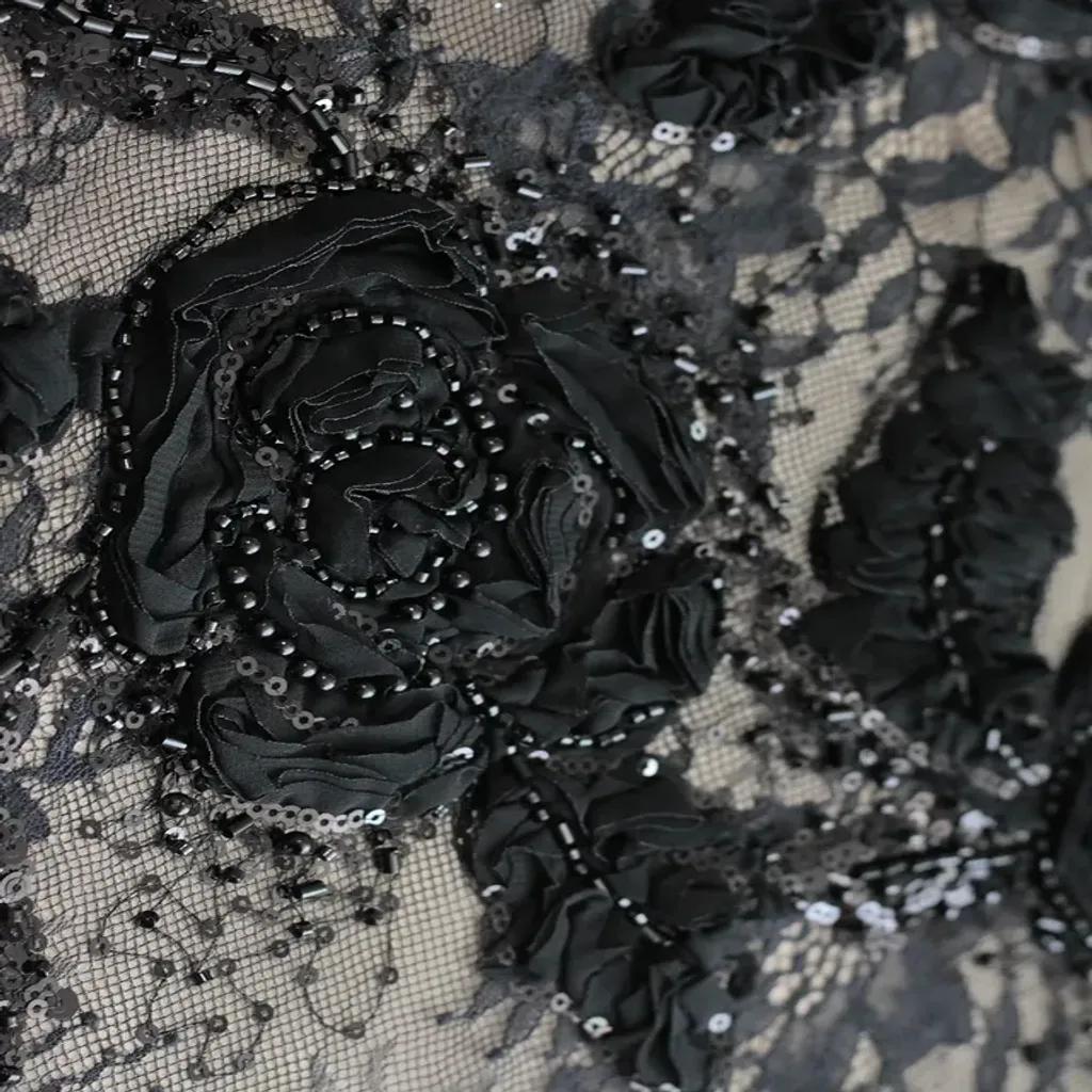 خرید اینترنتی قیمت پارچه دانتل فرانسه طرحدار 1234