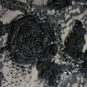 خرید اینترنتی قیمت پارچه دانتل فرانسه طرحدار 1234