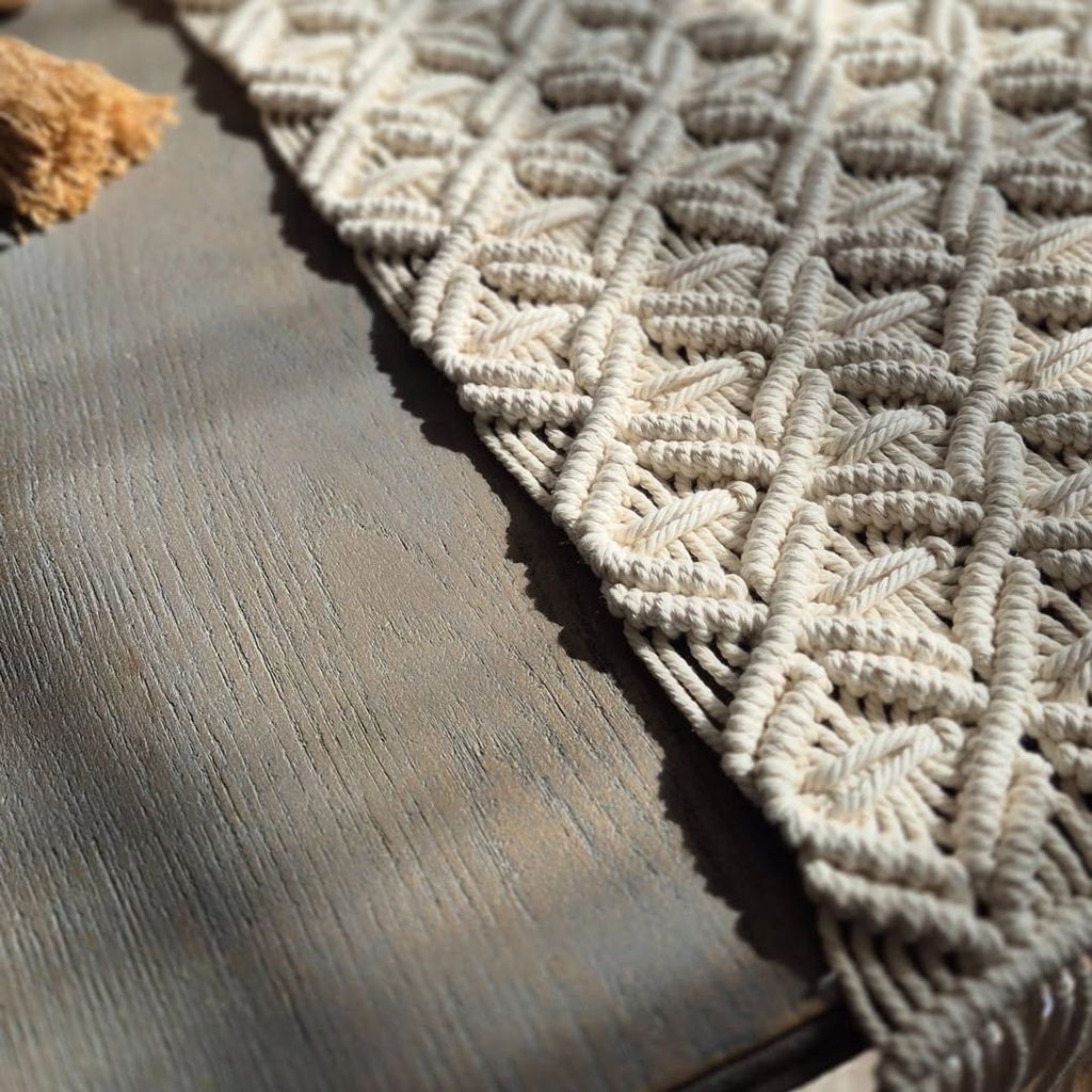 فروش اینترنتی رانر پربافت مکرومه مدل سیمین دخت