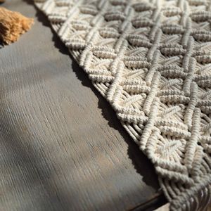 فروش اینترنتی رانر پربافت مکرومه مدل سیمین دخت