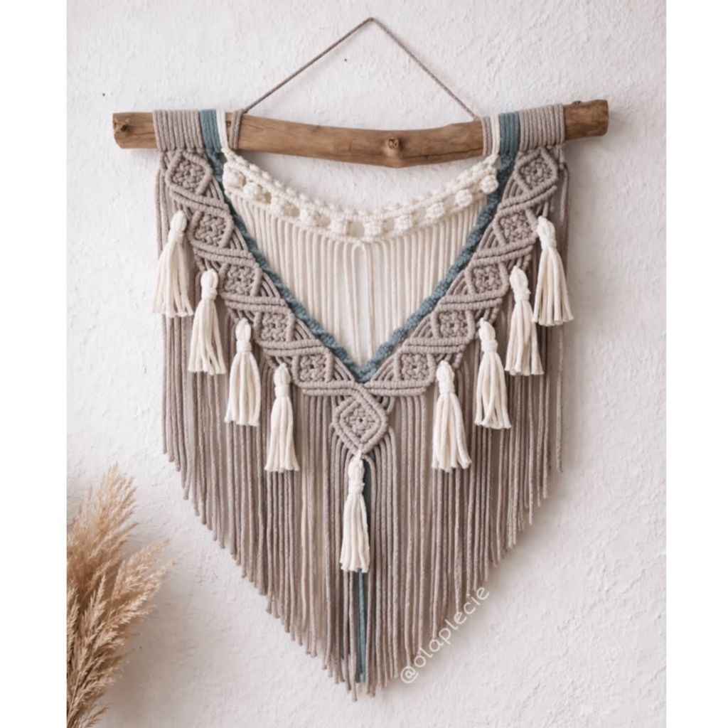 قیمت دیواراویز مکرومه ترند ارت بیوتی طرح فندق