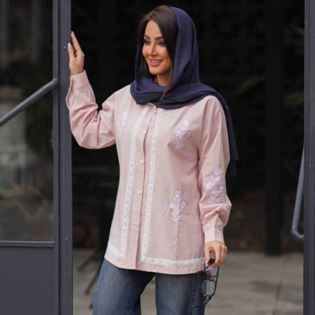 خرید اینترنتی شومیز میلان گلدوزی شده