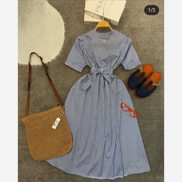 پیراهن ساحلی زنانه راه راه