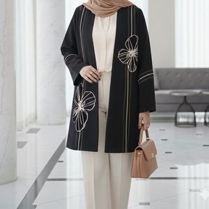 خرید اینترنتی قیمت مانتو مجلسی مدل میرا مشکی