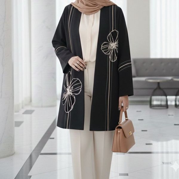 مانتو مجلسی مدل میرا مشکی