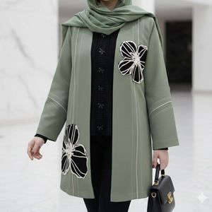 مانتو مجلسی مدل میرا سبز