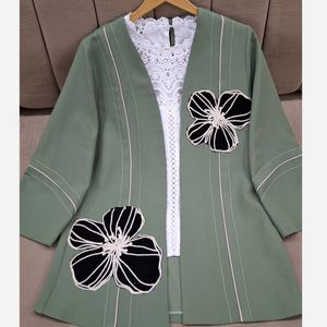 فروش اینترنتی مانتو مجلسی مدل میرا سبز