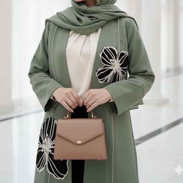 مانتو مجلسی مدل میرا سبز