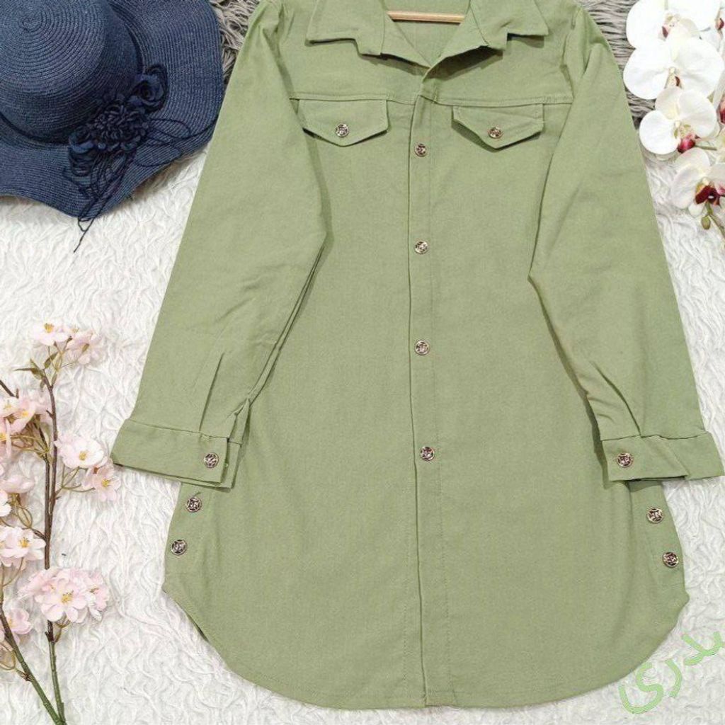 خرید انلاین مانتو بغل دکمه