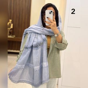 خرید آنلاین شال حاشیه دانتل بهاره