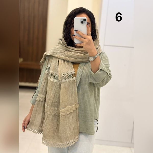 شال حاشیه دانتل بهاره