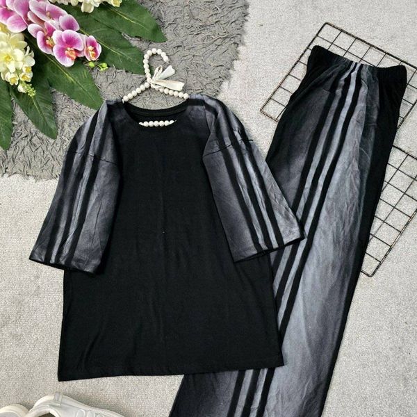 ست تیشرت شلوار پنبه گلکسی