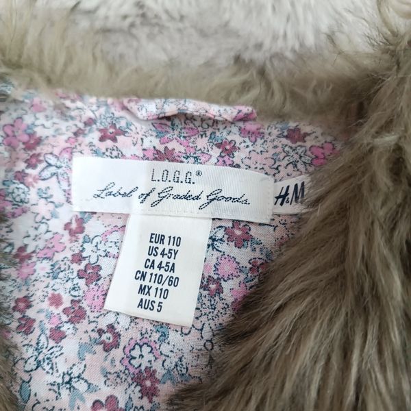 پافر پشمالو دم گرگی برند H&m