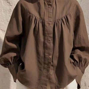 شومیز لینن نخ با بهترین کیفیت پارچه و دوخت