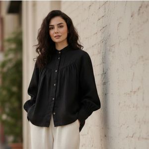 مشخصات شومیز لینن نخ با بهترین کیفیت پارچه و دوخت