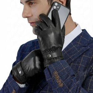دستکش چرم مردانه داخل خز