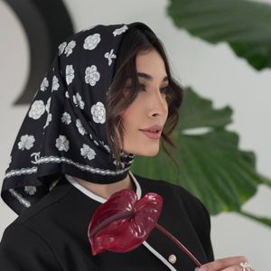فروش اینترنتی مینی اسکارف ابریشم توییل مجلسی کد 1208
