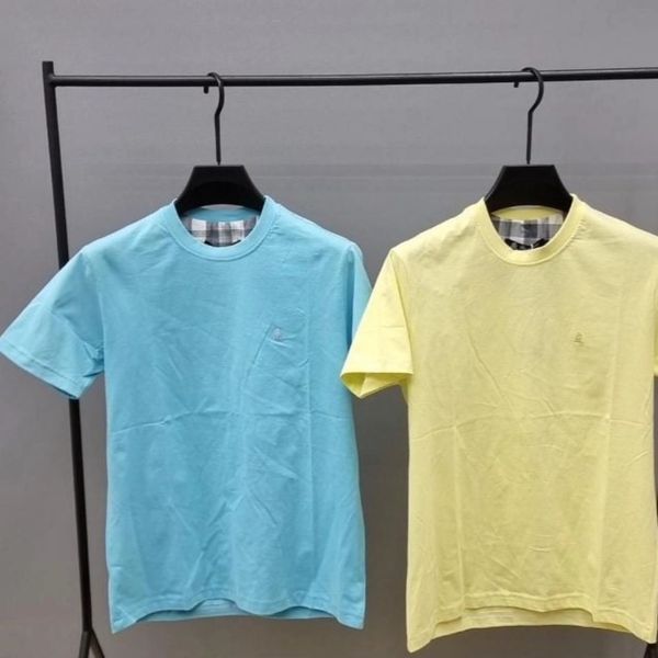 تیشرت مردانه یقه گرد ساده فیروزه ای