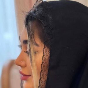 فروش اینترنتی شال اسلپ جت بلک دور دانتل 1218