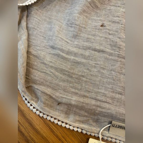 شال  بهاره دورعدسی دستک دانتل