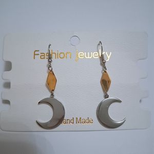 گوشواره استیل طرح ماه