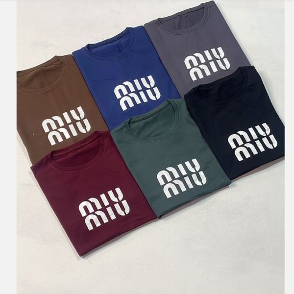 ست تیشرت باکسی + شلوار بگ نخ پنبه سوپر زنانه miu miu