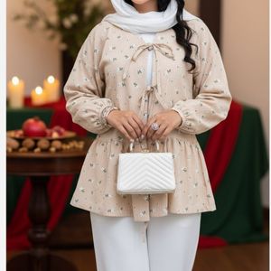 خرید آنلاین مانتو عروسکی مدل آیسل