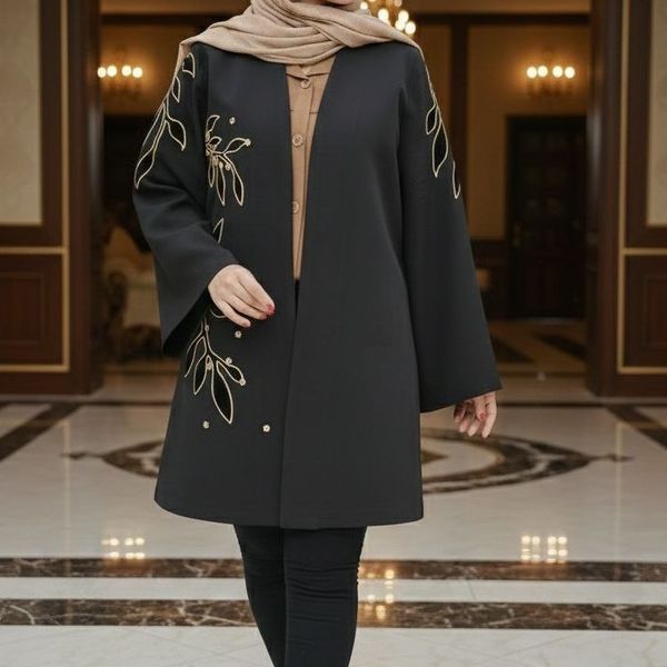 مانتو مجلسی گلدوزی مدل سارین