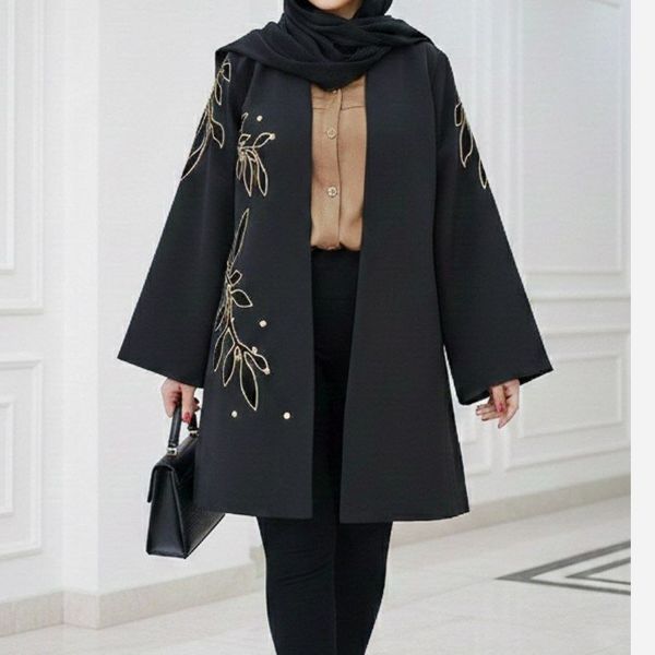 مانتو مجلسی گلدوزی مدل سارین