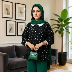 خرید اینترنتی تونیک مانتویی گل گچی
