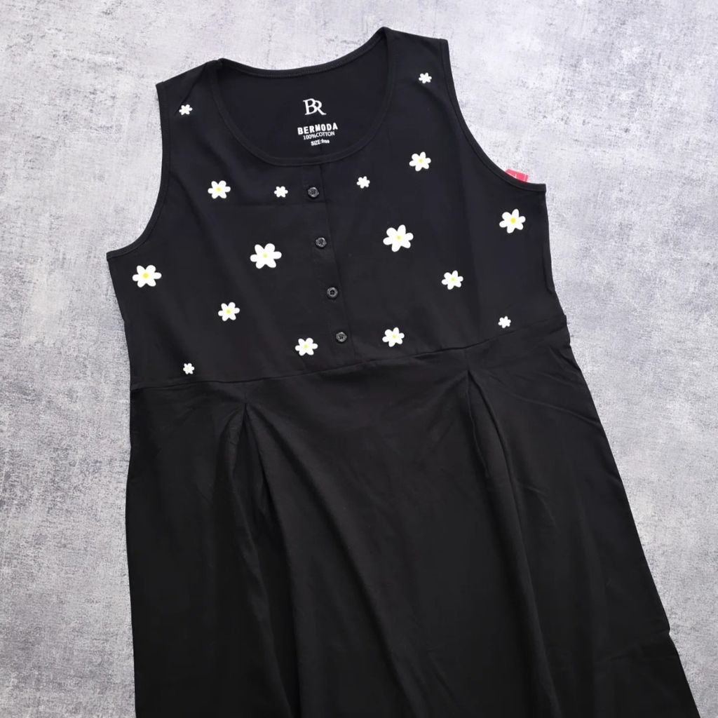 قیمت ارزان سارافون بابونه زنانه نخ پنبه