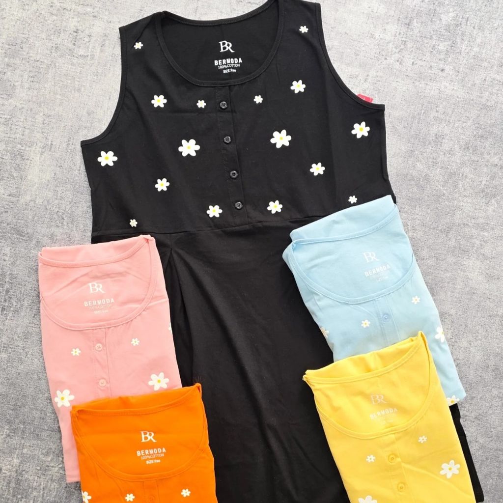 قیمت ارزان سارافون بابونه زنانه نخ پنبه