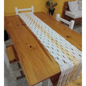 قیمت ارزان رانر دورنگ مکرومه بافی مدرن آرت بیوتی