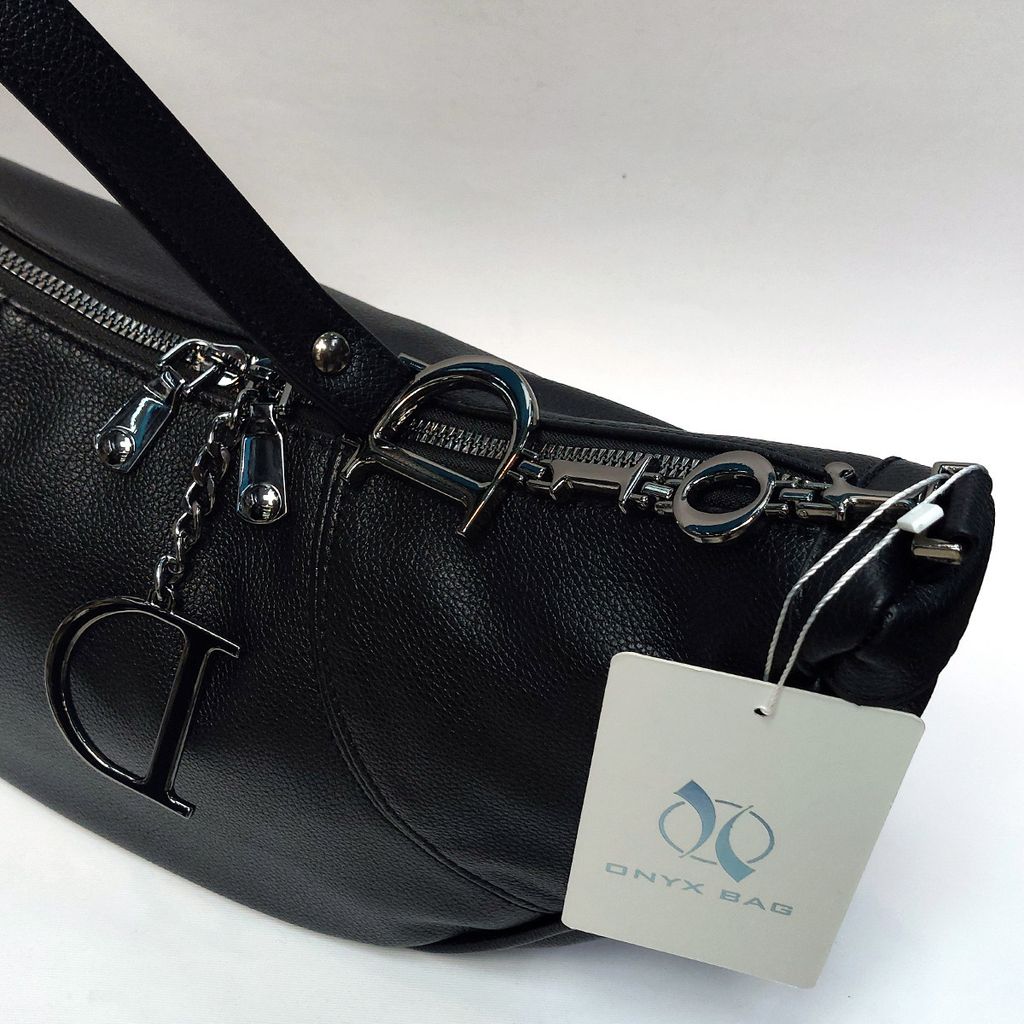خرید اینترنتی کیف چرمی دوشی زنانه وارداتی خارجی مدل هلال (Hobo) - برند Onyx Bag